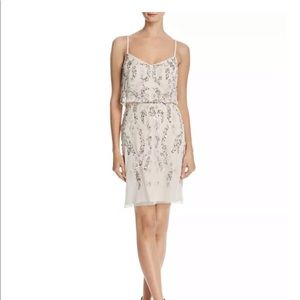 Adrianna Papell Embellished Bluson dress